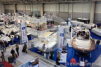 Boat Show Rome 2015 Editorial Stock Photo